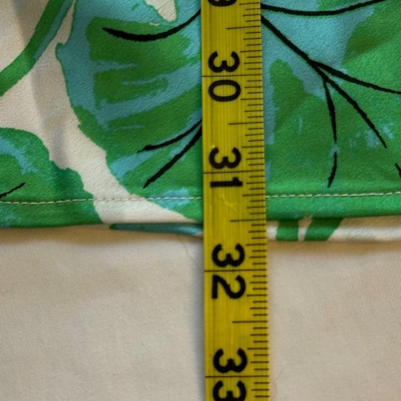 Diane Von Furstenberg Satin Slip Dress 
Geranium Leaf Design - Picture 9 of 9